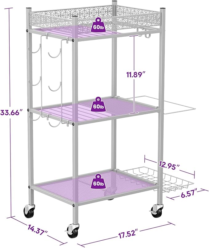 Yoga Mat Storage Rack, Home Gym Storage Rack, VOPEAK Workout Storage for Yoga Mat, Foam Roller, Equipment Gym Storage for Home Exercise and Fitness Gear (Metal)