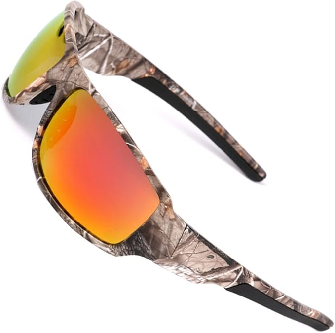Polarized Outdoor Sports Sunglasses Tr90 Camo Frame for Men Women Driving Fishing Hunting Reduce Glare