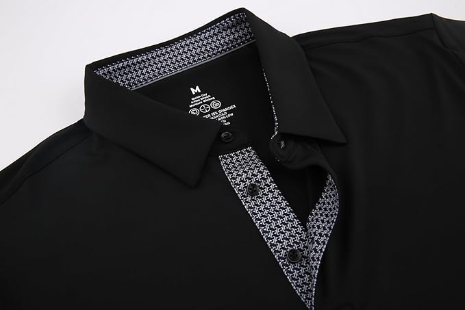 Men's Moisture-Wicking Golf Polo Shirt - Quick-Dry Performance Fit
