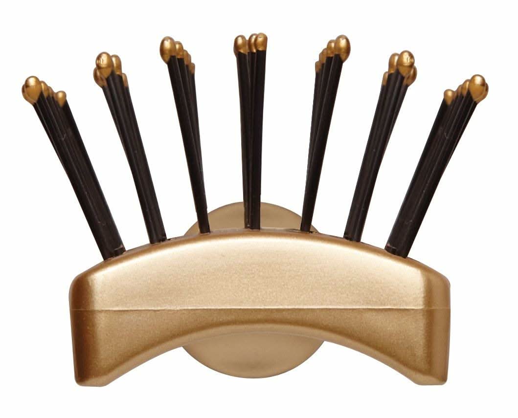 NanoThermic Ceramic + Ion Vent Styler Brush in Gold and Brown