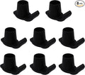 Magicorange Walker Glide Skis, 8 Pcs Universal Fit Walker ski Glides,Easy to Use Rubber Walker Glides,Walker Feet Replacement (Black)