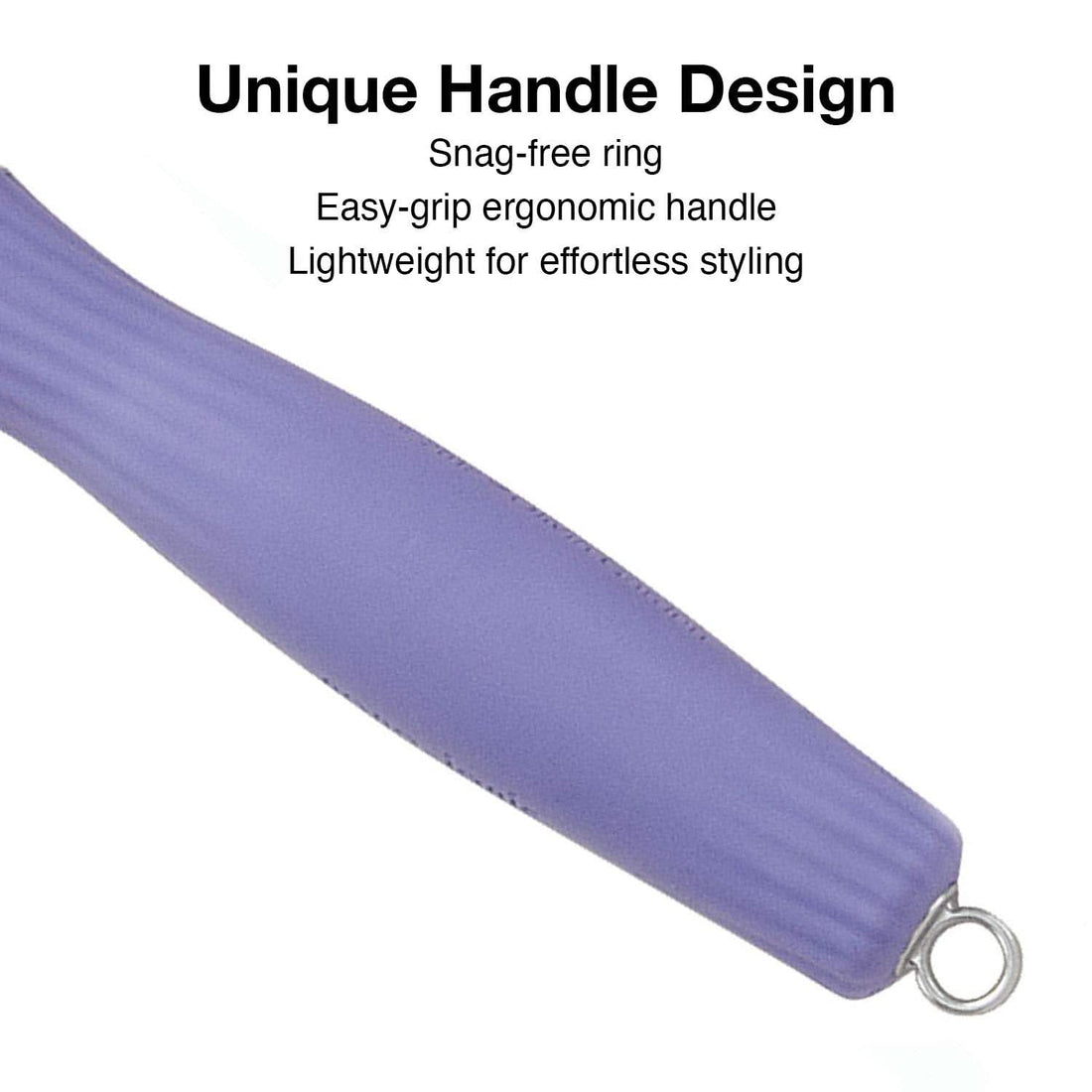 Medium Fingerbrush Curved & Vented Paddle Hair Brush - Silver/Purple