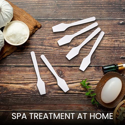 PANA 200pcs Cosmetic Make Up Disposable Plastic 2.5" Spatulas Skin Care Facial