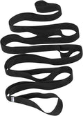 TECEUM Stretching Strap for Yoga & Physical Therapy – 10 Loops – Non-Elastic Leg Stretch Straps for Stretching, Exercising, Pilates, Post-Injury Rehabilitation for All Levels – Men & Women