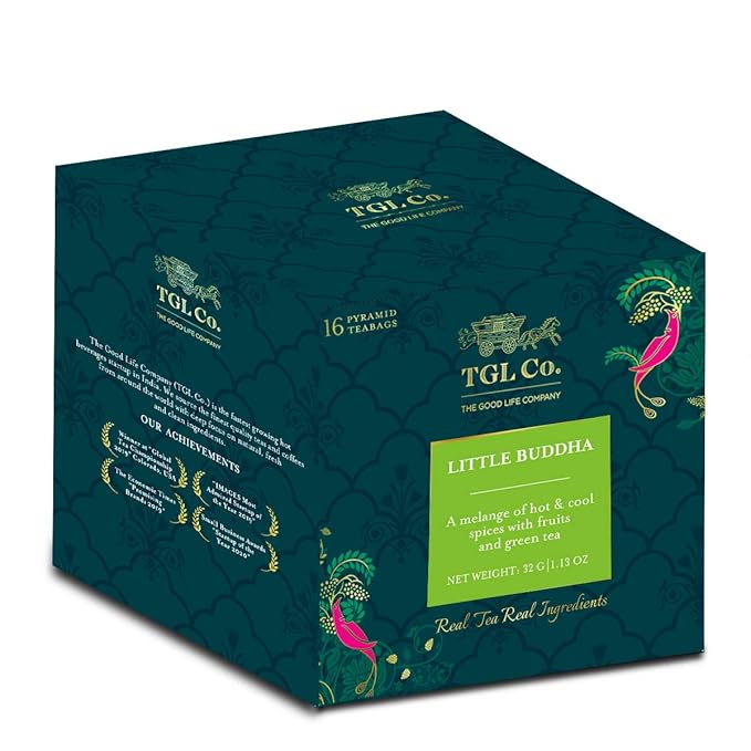 TGL Co. Green Tea | Sip it Hot or Iced | Soothes Digestion, Cleansing & Refreshing (Little Buddha)
