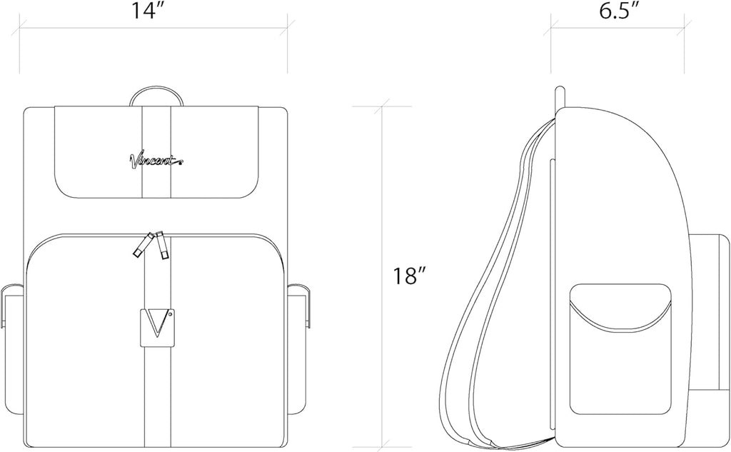 Vegan Leather Barber Backpack - Professional Travel Tool Bag