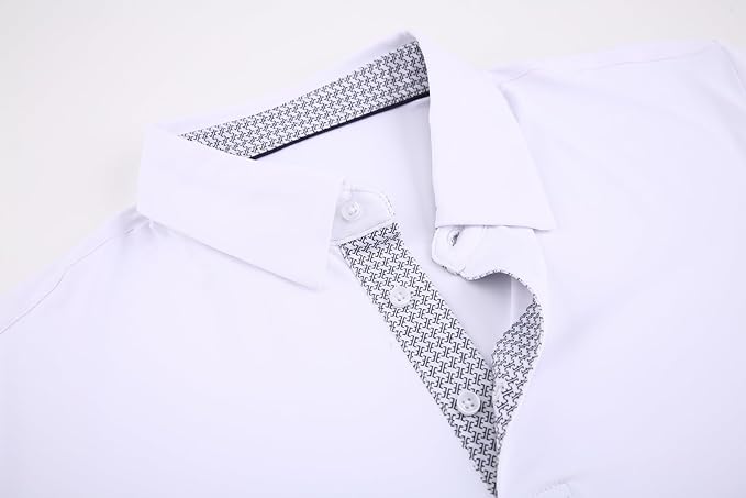 Men's Moisture-Wicking Golf Polo Shirt - Quick-Dry Performance Fit