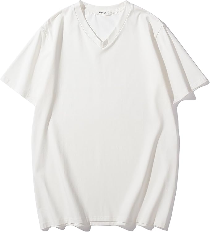 Men’s Modern Fitted V-Neck T-Shirt Premium Comfort Undershirt