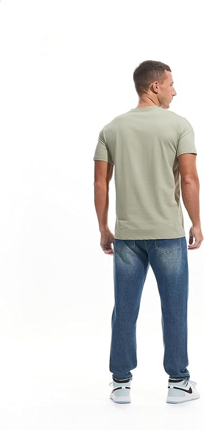 Men’s Modern Fitted V-Neck T-Shirt Premium Comfort Undershirt