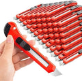 DIYSELF 30 Pack Box Cutter Retractable, 18mm Utility Knife, Snap-Off Blade