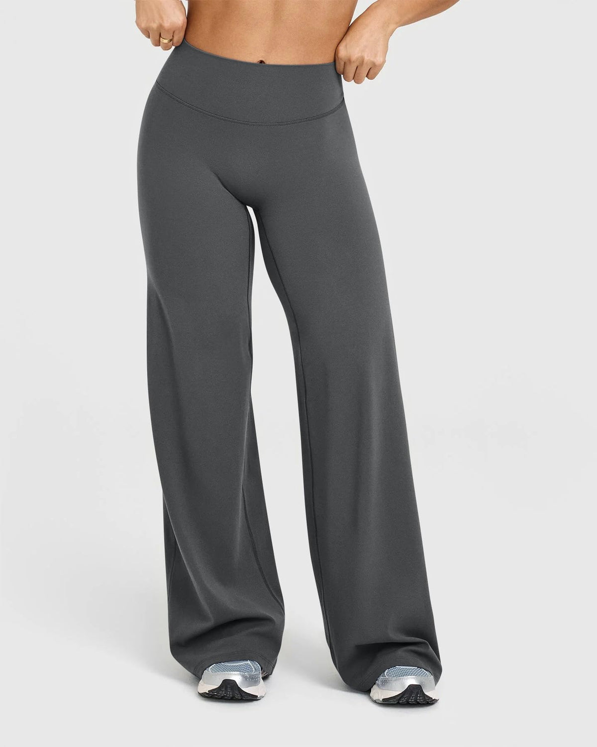 Women's High Waist Yoga Pants - Soft Stretch Straight Leg Bottoms