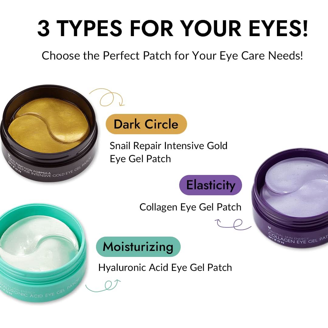 Collagen Eye Gel Patches for Radiant & Resilient Skin - 60 Count