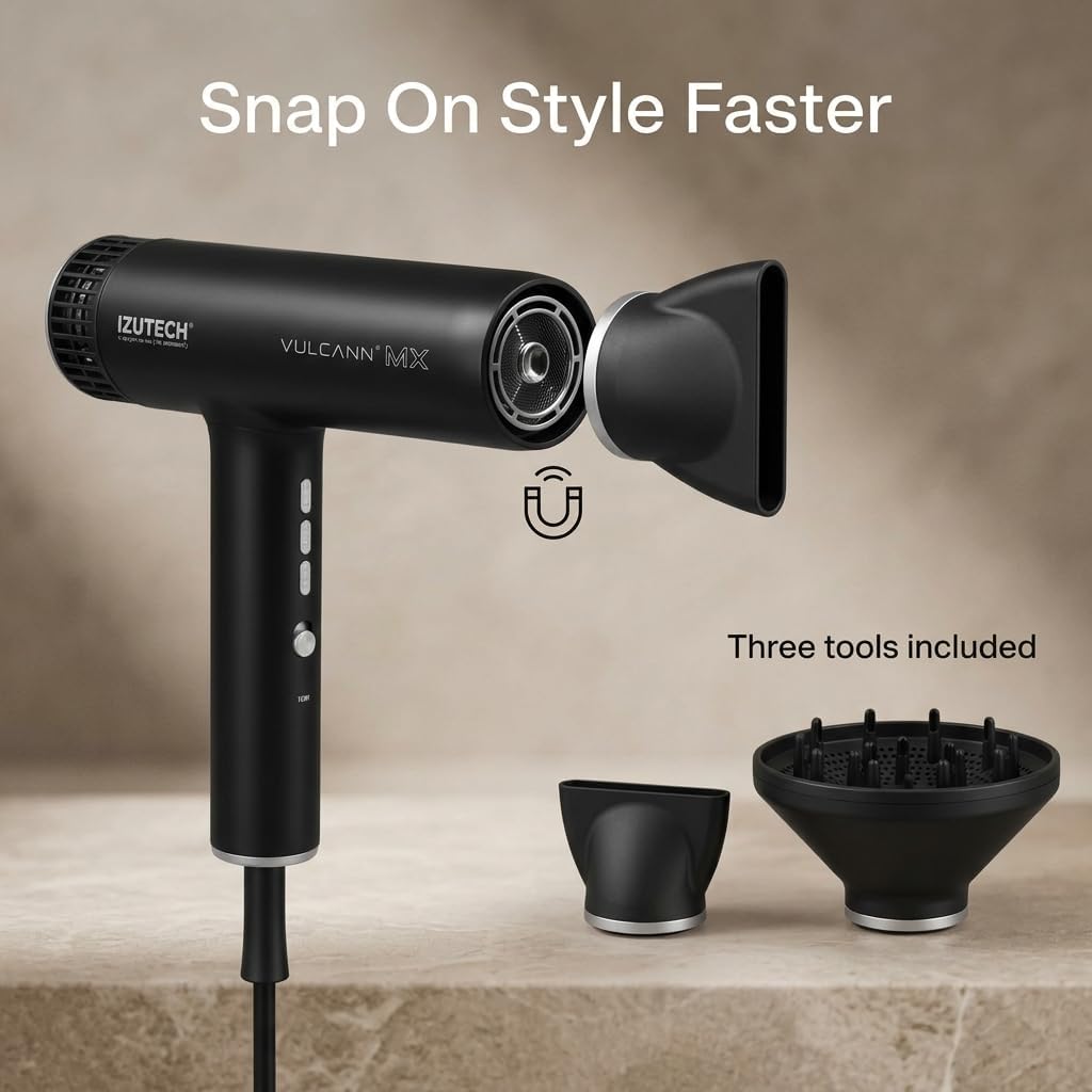 VULCANN MX 2.0 Professional 1875W Negative Ion Hair Dryer