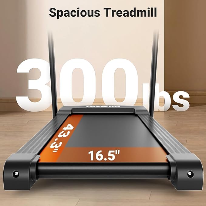 Incline Treadmill with 18" LED Screen, 3.0 HP Motor, 300 lb Capacity