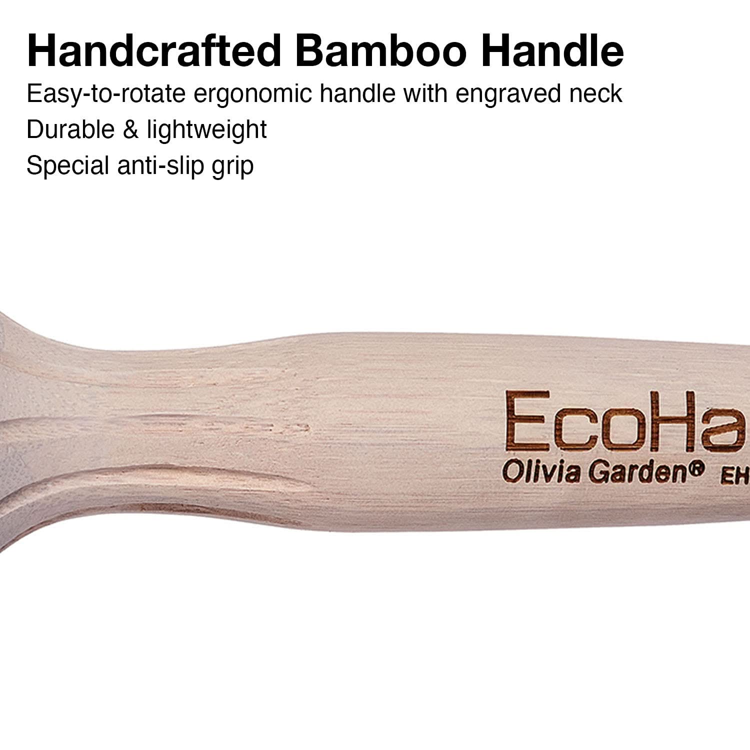 Eco-Friendly Bamboo Combo Vent Hair Brush - 2 1/8 Inch