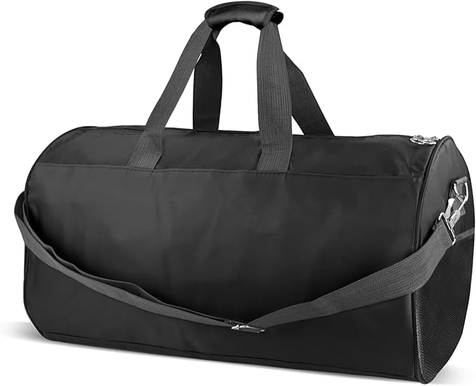 C&F BOGMOST Small Gym Bag for Travel & Duffel - 17 Inch Lightweight Carry On Bag for Men & Women, Mini Duffel Bag,Perfect for Sports, Weekend Trips, and Overnight Stays, Black