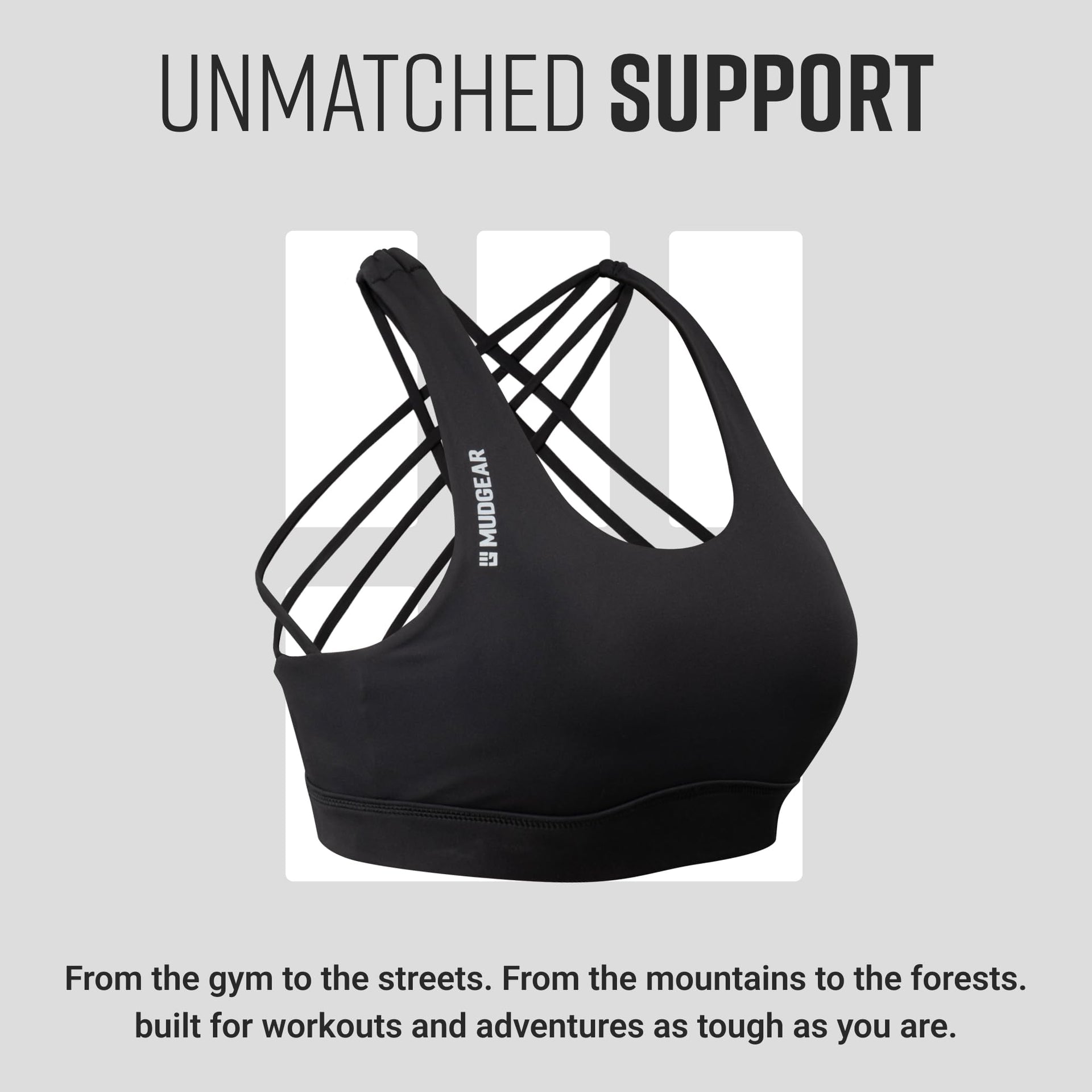 Women's Performance Sports Bra with Storage Pockets in Black - Image 7