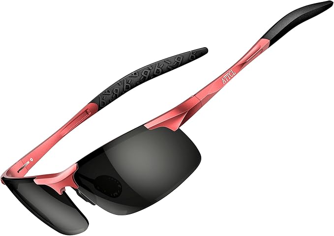 ATTCL Men's Sports Polarized Sunglasses Men for Driving running Fishing Golf - UV Protection Sun glasses Metal Frame