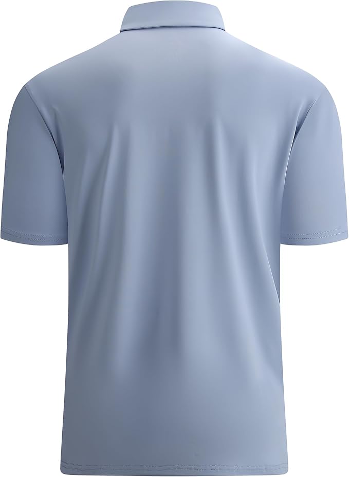 Men's Moisture-Wicking Golf Polo Shirt - Quick-Dry Performance Fit