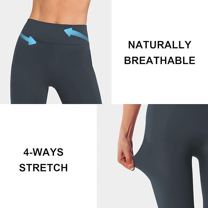 DIBAOLONG Womens High Waist Yoga Pants Cutout Ripped Tummy Control Workout Running Yoga Skinny Leggings