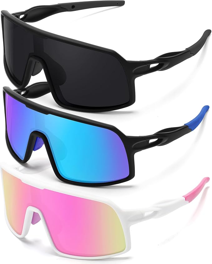 Polarized Sports Sunglasses for Men and Women Cycling Glasses UV Protection Goggles for Mountain Bike Running Fishing