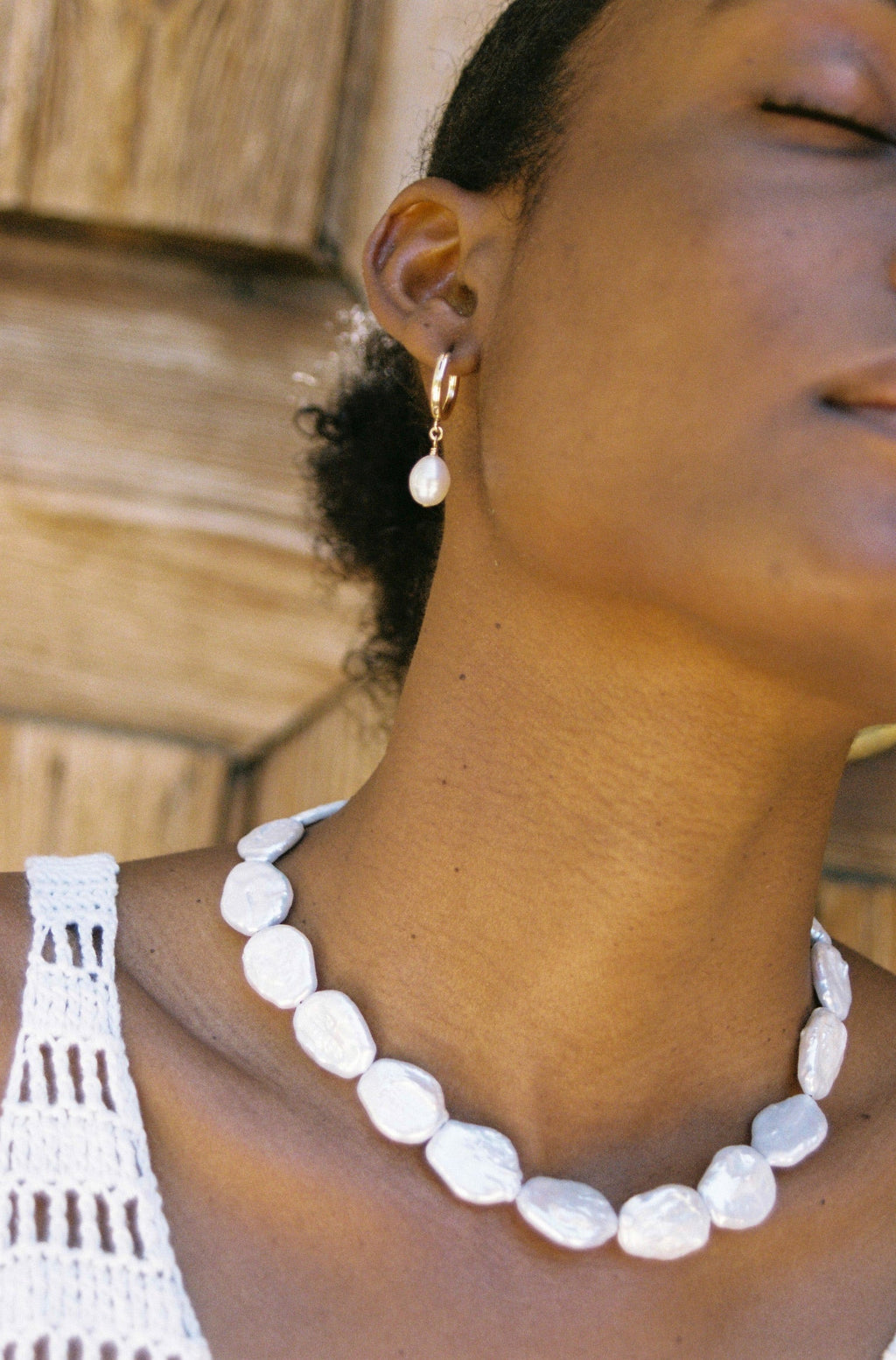 Baroque Coin Pearl Necklace