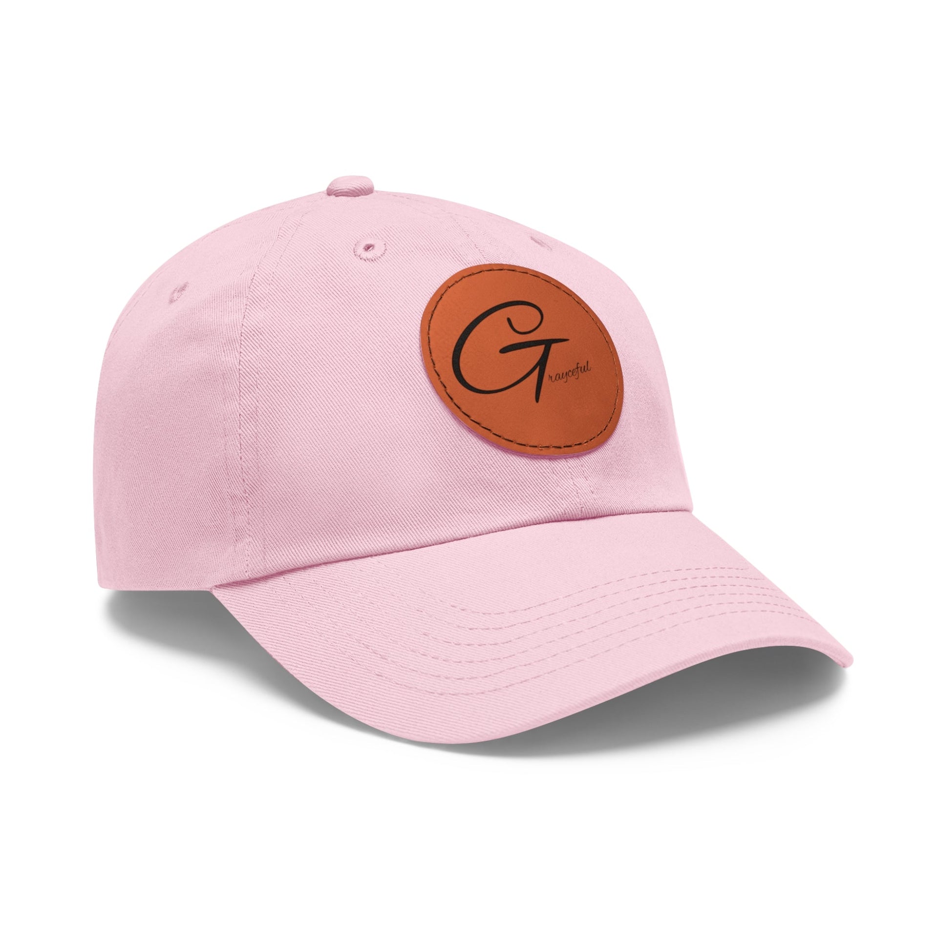 Unstructured Cotton Baseball Cap with Minimalist Leather Patch
