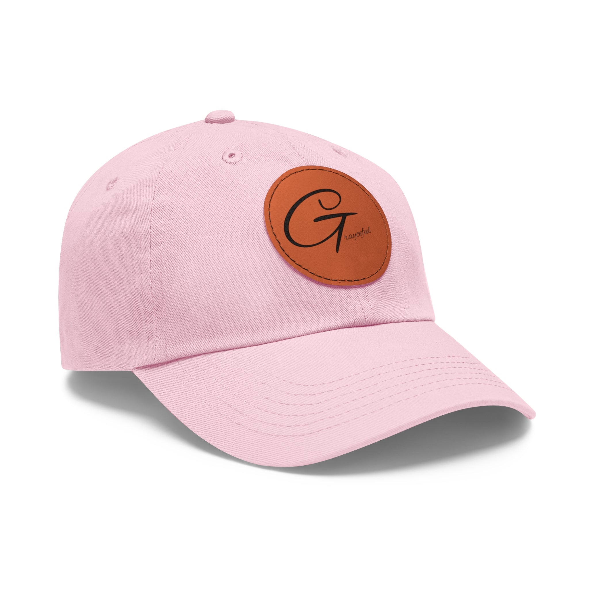 Unstructured Cotton Baseball Cap with Minimalist Leather Patch