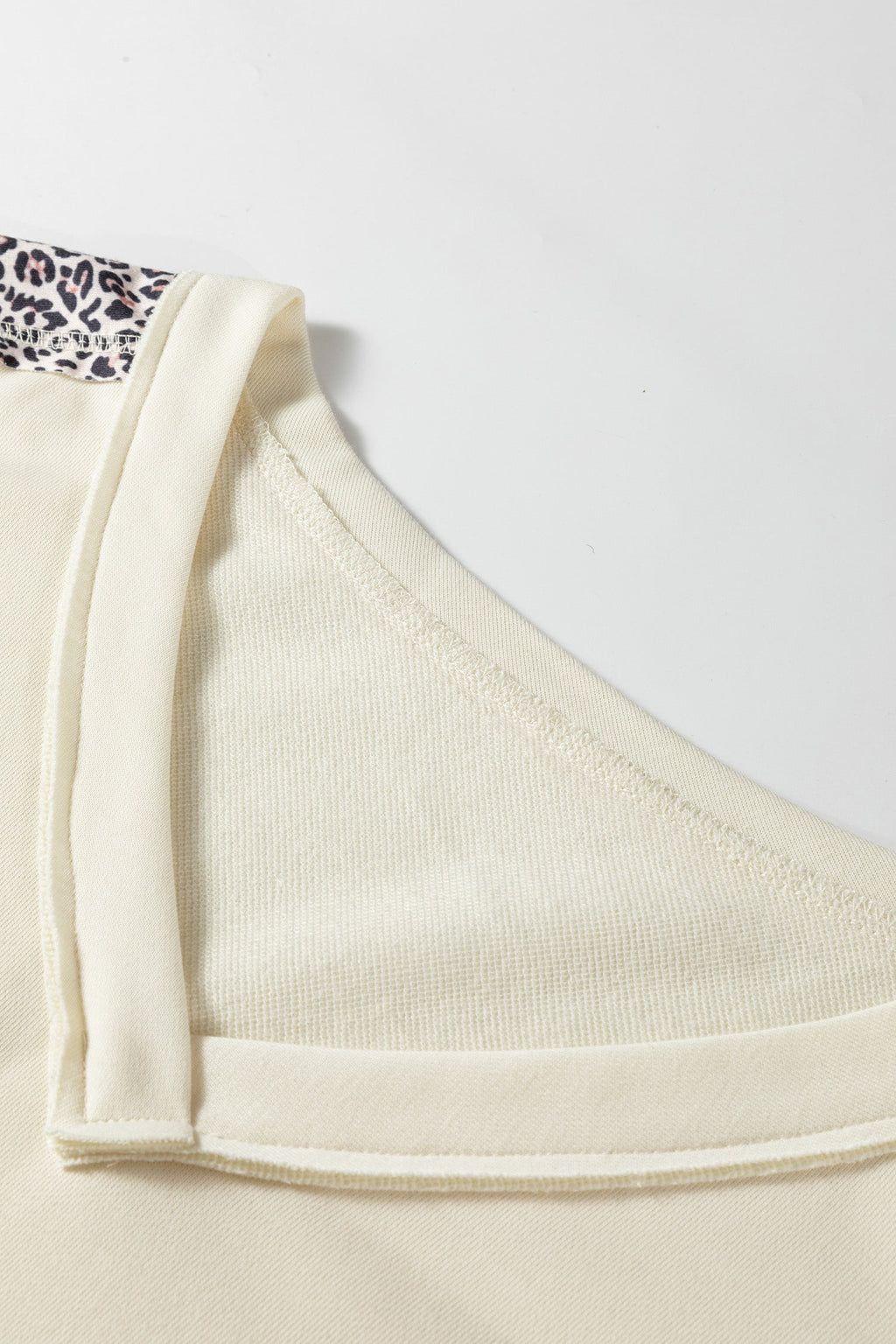 Mariana Patchwork Half Sleeve V-Neck Knit Top