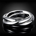 Creative Popular Glossy Three-ring Ring