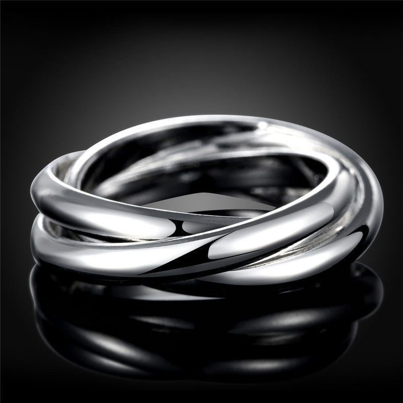 Creative Popular Glossy Three-ring Ring