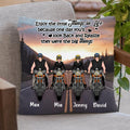 Personalized Couple Motorcycle Pillow Cover - Gift Idea For Couple/Friends - Couple Who Ride Together Stay Together