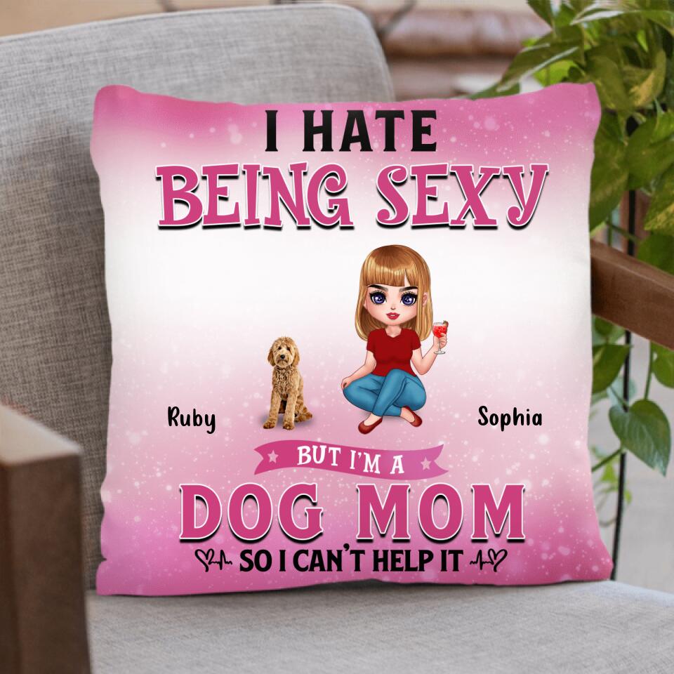 Personalized Dog Mom Pillow Cover/Fleece Blanket/Quilt - Gift Idea For Dog  Lover - Rockin' The Dog Mom Life -  Up to 6 Dogs