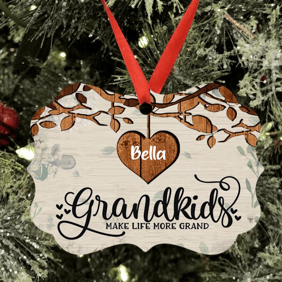 Personalized Grandkids Ornament - Up to 6 Kids - Best Gift For Kids - Rockin' The Grandma Life