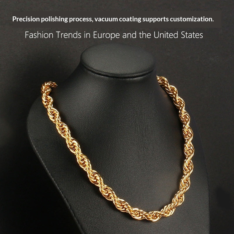 Versatile Stainless Steel Twisted Chain
