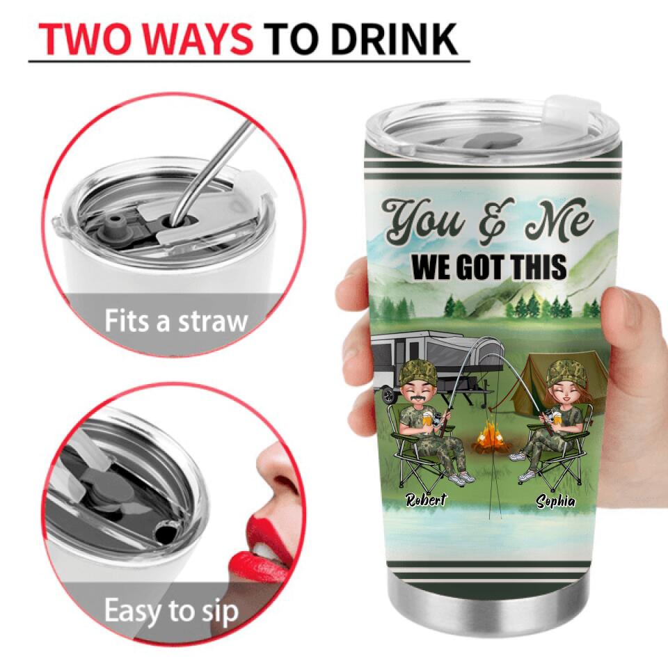 Personalized Couple Fishing Tumbler - Best Gift For Couple/Fishing Lovers - You Are The Love Of My Life