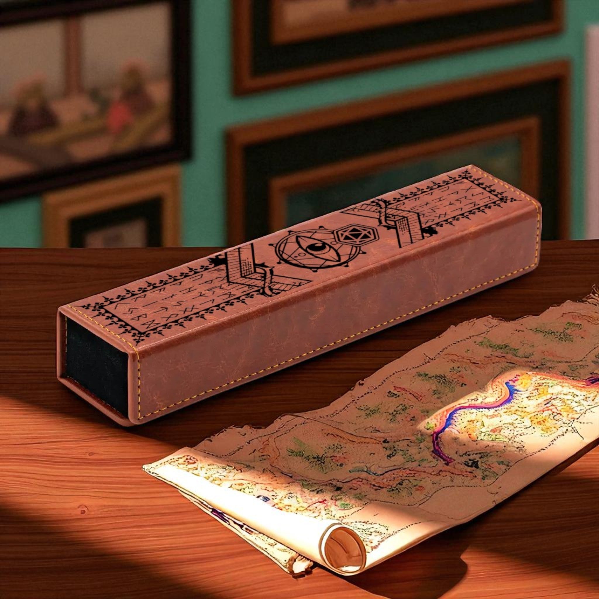 Oracle Faux Leather Dice Vault