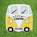 Personalized Bus Camping Area Doormat - Gift Idea For Camping Lover - Let's Go Camping