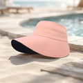 Double-Sided Wide Brim Sun Hat – Packable Empty Crown UV Protection Outdoor Hat