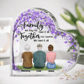 Personalized Family Heart-Shaped Acrylic Plaque - Up to 5 People - Gift Idea For Family - Family We May Not Have It All Together But Together We Have It All