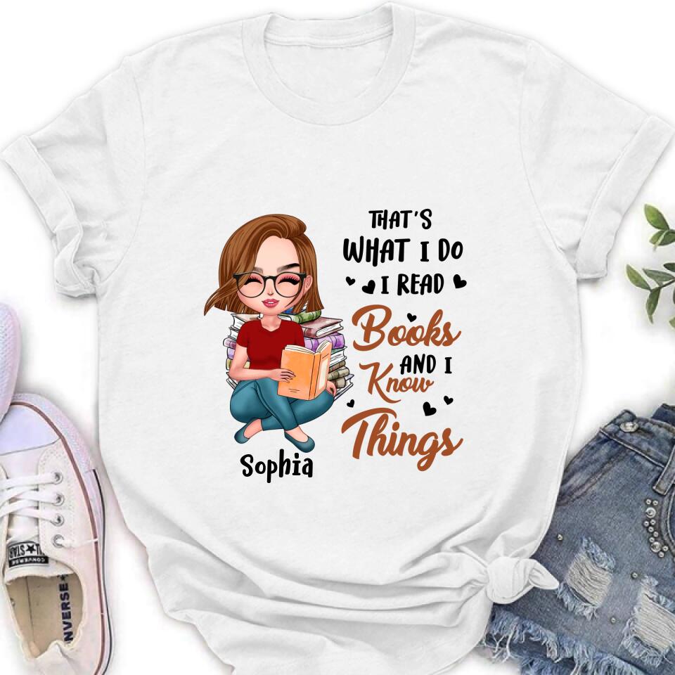 Personalized Just A Girl Who Loves Books Shirt/Pullover Hoodie - Gift Idea For Books Lover