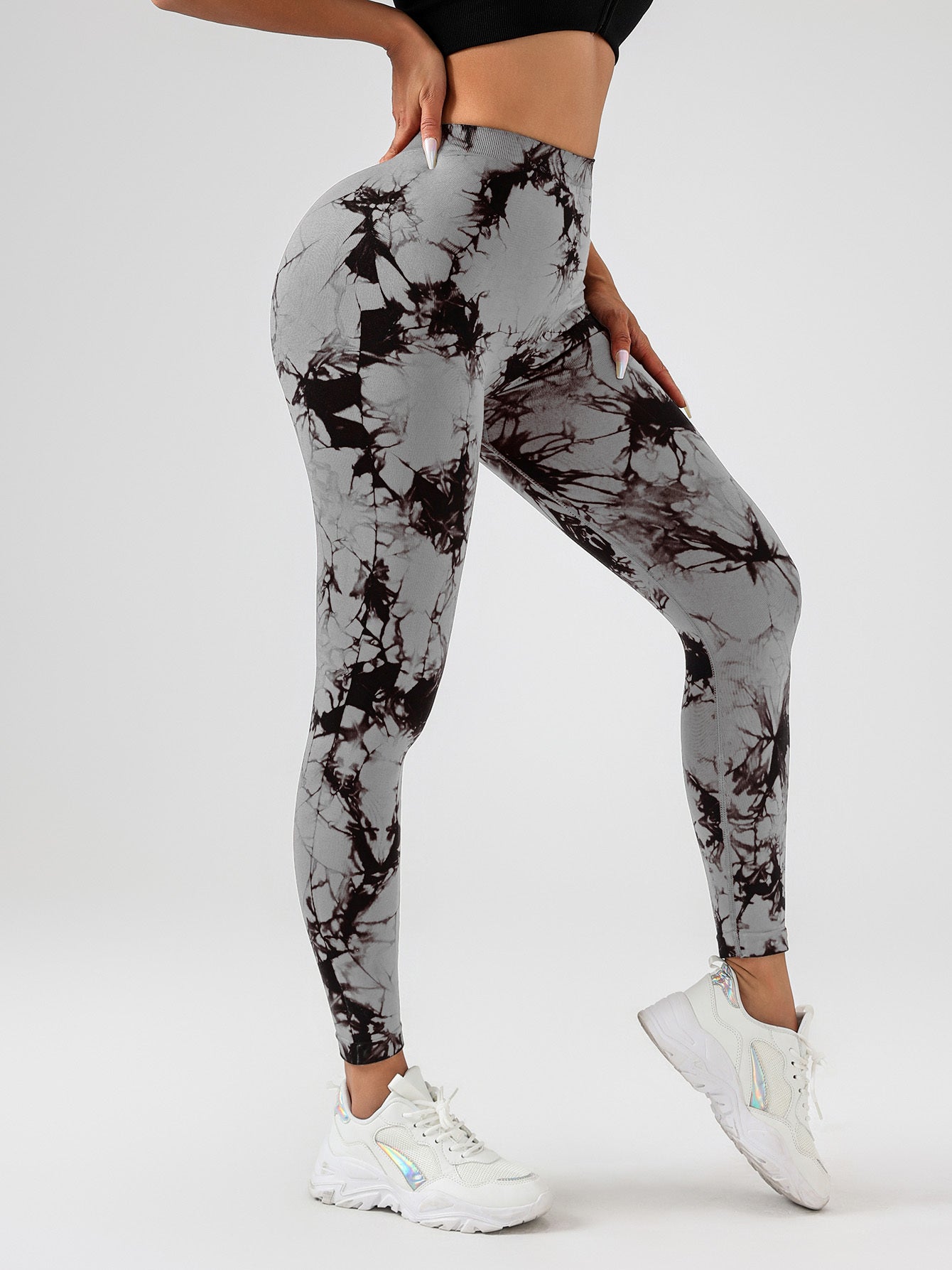 Tie-Dye Slimming Yoga Leggings Butt Lifting High-Stretch Pants