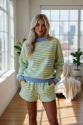 Long Sleeve Pullover & Pull-On Shorts Set