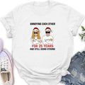 Personalized Annoying Married Couple Xmas Shirt - Best Gift For Couple - Annoying Each Other For 25 Years and Still Going Strong