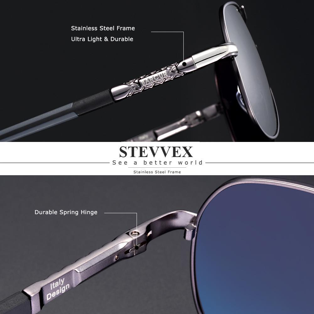 Classic Pilot Polarized Aviation Sunglasses for Men UV400