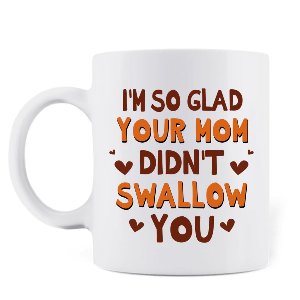 Personalized Birthday Sperm Coffee Mug - Birthday Gift For Child From Father - Today We Celebrate The Only Time You've Won A Race