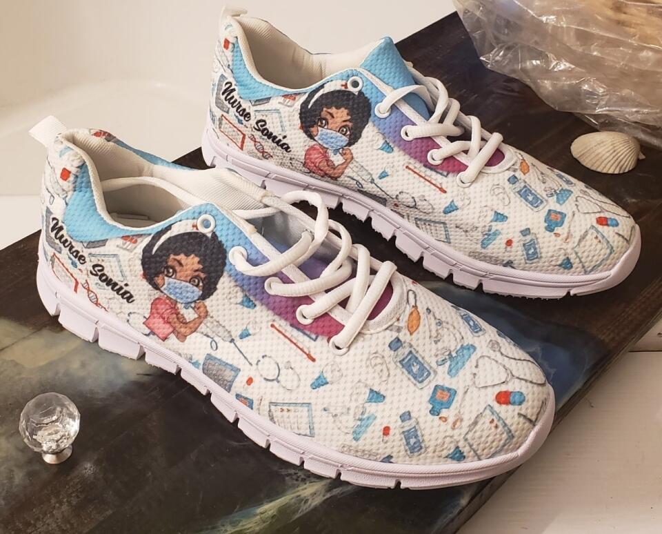 Personalized Nurse Sneakers - Gift Idea For Nurse/Birthday Gift