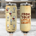 Personalized Sperm Soda Can Tumbler - Gift Idea From Kids to Father with up to 8 Kids - From Your Swimming Champion!