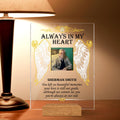Personalized Always In My Heart Custom Photo Acrylic Plaque - Memorial Gift For Loss Family Member