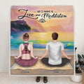 Personalized Meditation Fleece Blanket - Best Gift For Couple - All I Need Is Love And Meditation - 5UQGG2
